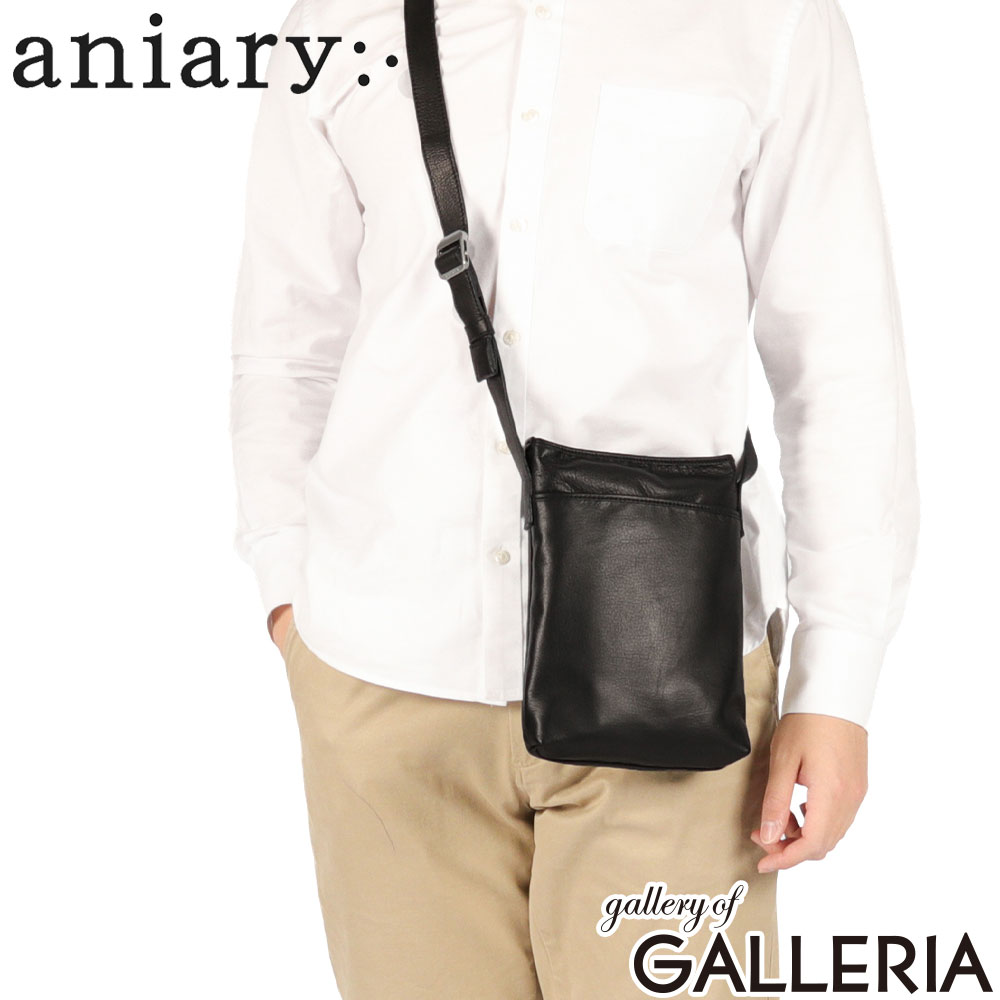 aniary アニアリ ショルダーバッグ 革 斜めがけ 軽い A5 本革 日本製 Reality Leather Shoulder 28-03005