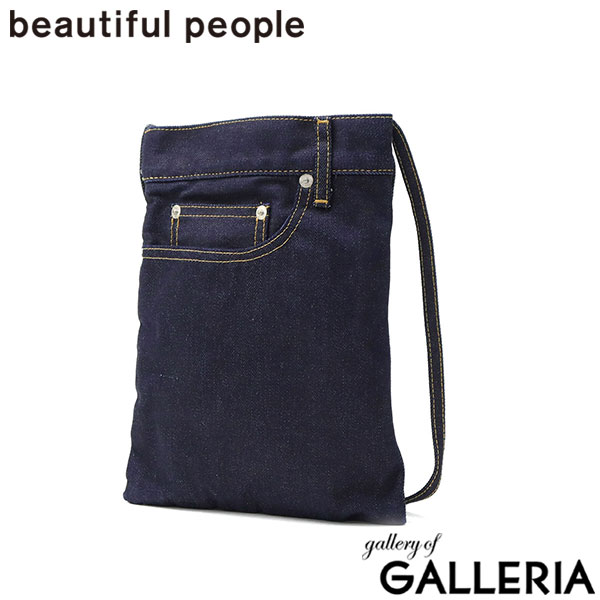 ビューティフルピープル ショルダーバッグ レディース ブランド 軽量 軽い おしゃれ beautiful people デニム バッグ ショルダー 斜めがけ 大人 20代 上品 かわいい A5 excerption denim washed sacoche 511980