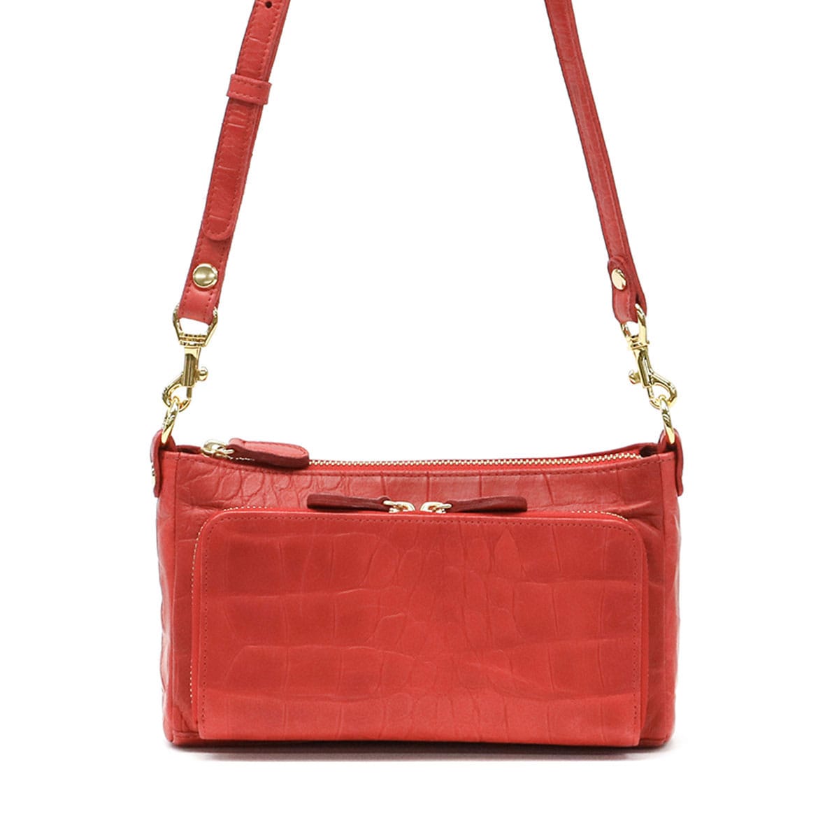 バルドロゼ バッグ BARDOT ROSE 2wayウォレットポシェット ジェントルクロコ お財布ショルダーななめ掛けバッグポシェット ショルダーバッグ 革 レディース レガロ BR-4606