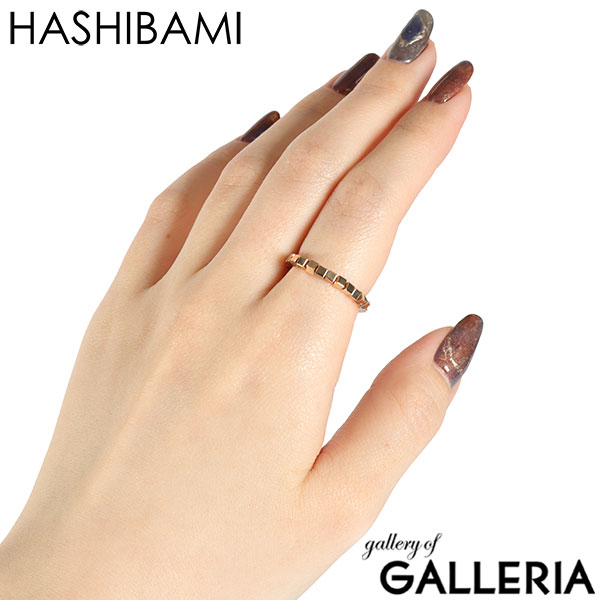 【メール便】 ハシバミ リング HASHIBAMI 指輪 レディース 天然石 ヘマタイト フリー フリーサイズ 伸縮 重ね付け 上品 大人 アクセサリー ポーチ付き かわいい ブランド おしゃれ 立方体 ゴールド HB2102230
