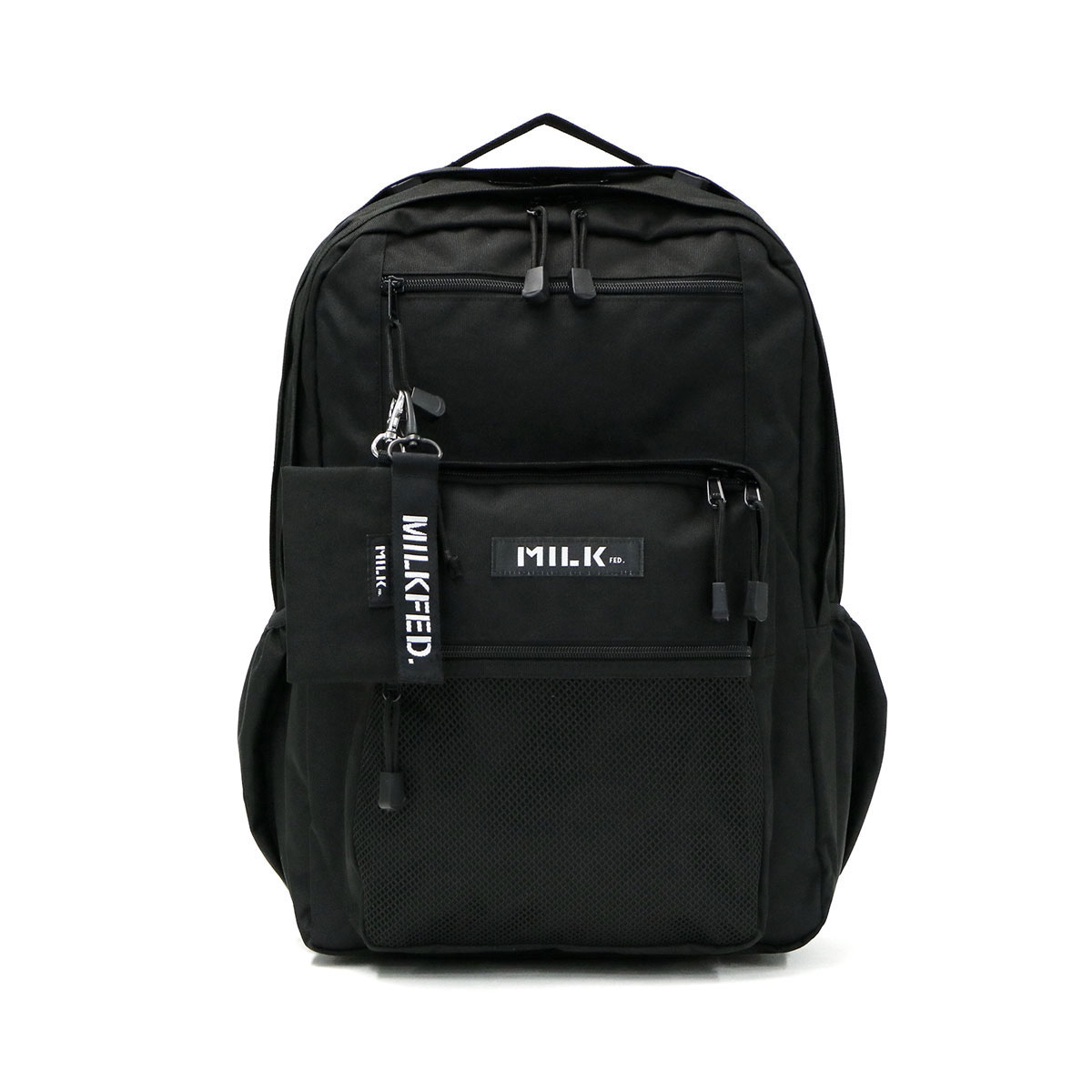 ミルクフェド リュック MILKFED. リュックサック W ZIP BACKPACK バッグ 女子 おしゃれ かわいい 通学 通勤 高校生 大学生 バックパック デイパック A4 23L PC収納 ブランド レディース 103202053019