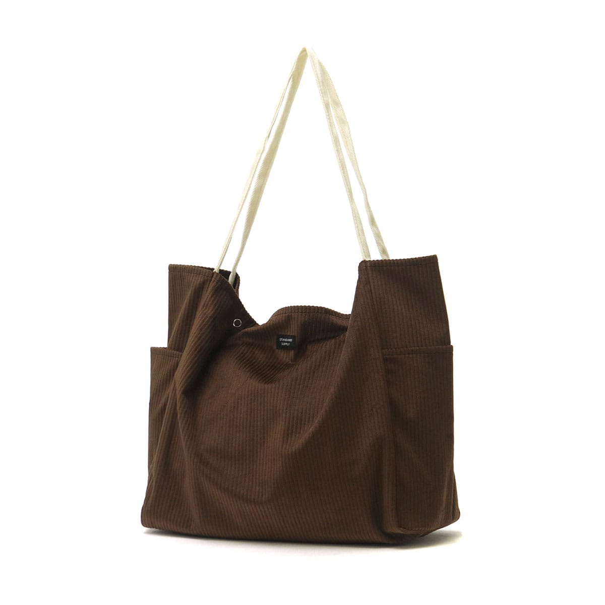 スタンダードサプライ トートバッグ STANDARDSUPPLY STANDARD SUPPLY バッグ DAILY CORDUROY TOTE M エコバッグ トート A4 マイバッグ ママバッグ マザーズバッグ 軽量 手洗い可 日本製 メンズ レディース 秋冬限定