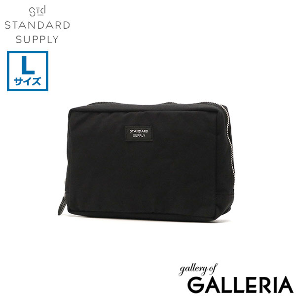 メール便 スタンダードサプライ ポーチ STANDARD SUPPLY SIMPLICITY スクエアポーチ 小物入れ ファスナー ジップ 撥水 日本製 ユニセックス メンズ レディース SQUARE POUCH L