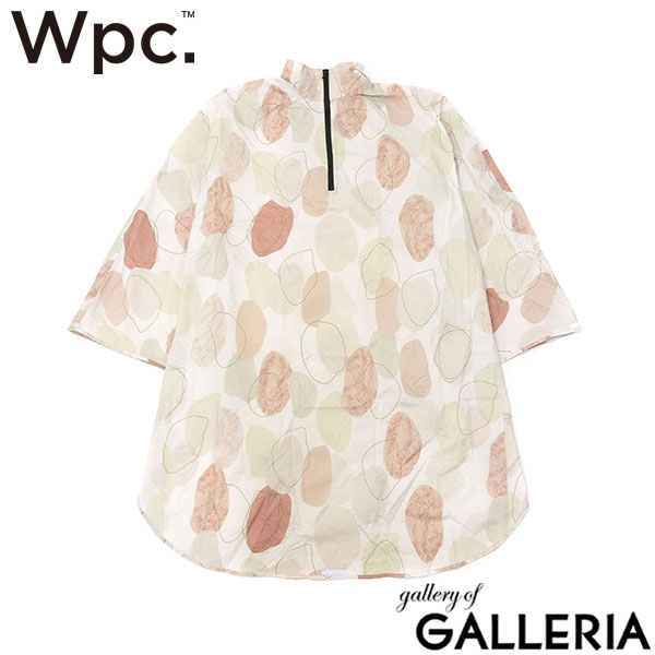 Wpc. レインコート レディース 自転車 通学 通勤 ダブリュピーシー レインウェア レインポンチョ ポンチョ カッパ おしゃれ 高校生 かわいい ロング 軽量 フード付き 収納袋付き 撥水 防水 チャリーポンポン R001