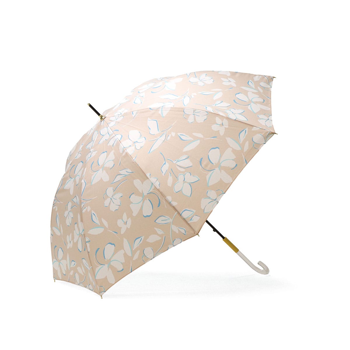 Wpc. 長傘 Wpc ダブリュピーシー ワールドパーティー シルエットフラワー 傘 花柄 花 雨傘 日傘 晴雨兼用 遮蔽 UVカット 手動 手開き 撥水 58cm 丈夫 フラワー 大人 ブランド レディース 6232-03