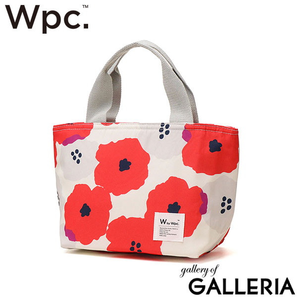 Wpc. ランチバッグ 保冷 おしゃれ ブランド かわいい ダブリュピーシー 保冷バッグ トートバッグ ミニトート ファスナー付き 水筒が入る 500mlペットボトル 花柄 レディース 女性 撥水 Wpc.Patterns 保冷ランチバッグ W035