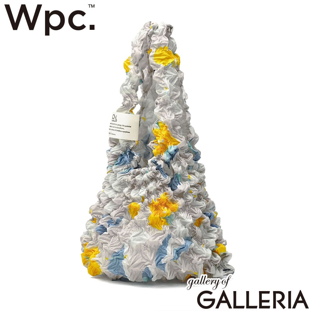 ダブリュピーシー Wpc. トートバッグ エコバッグ 可愛い 花 軽量 軽い 花柄 総柄 Wpc.Patterns しぼりバッグ W141