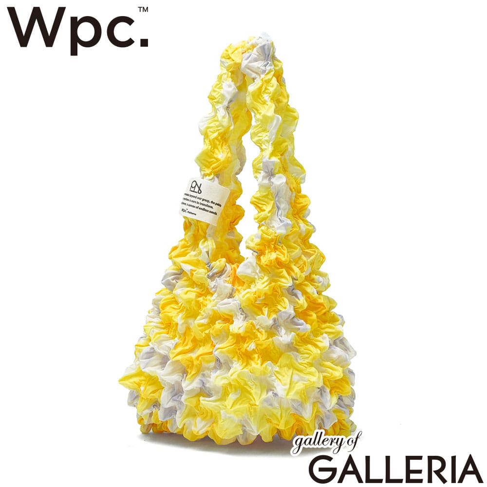 ダブリュピーシー Wpc. トートバッグ エコバッグ 可愛い 花 軽量 軽い 花柄 総柄 Wpc.Patterns しぼりバッグ W141