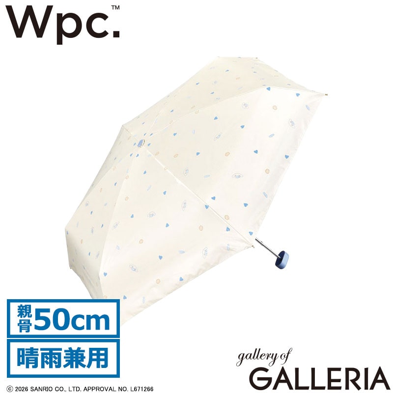 ダブリュピーシー Wpc. 折りたたみ傘 キャラクター かわいい UPF50+ 遮熱 サンリオキャラクターズ×Wpc. 遮光キャラフレンズ ミニ 801-SA030-102