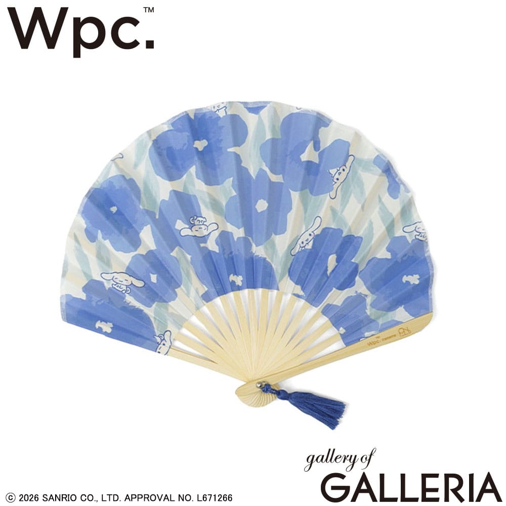 ダブリュピーシー Wpc. 扇子 キャラクター おしゃれ プレゼント サンリオキャラクターズ×Wpc. Patterns ギフトボックス入り扇子 w084-sa02 w084-sa