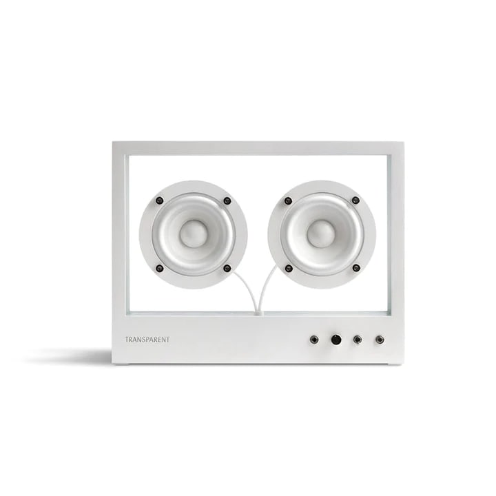 Small Transparent Speaker White